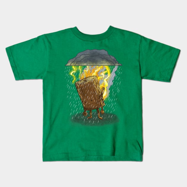 Bad Day Log 2 Kids T-Shirt by nickv47